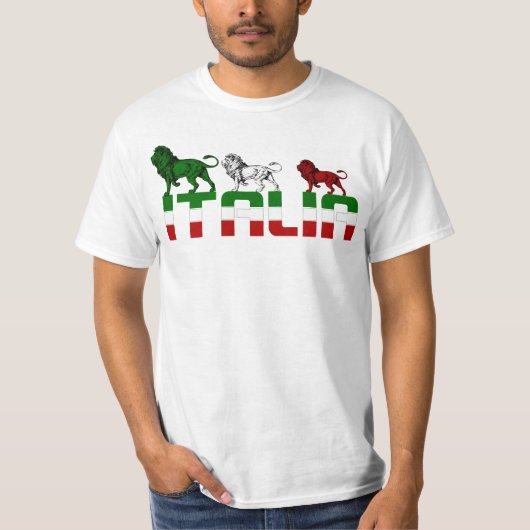 イタリアのライオン Tシャツ (正面)