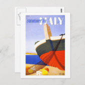 イタリアのラリアの夏 ポストカード (正面/裏面)