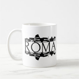 イタリアのランドマークのお土産 ローマスカイラインマグ コーヒーマグカップ