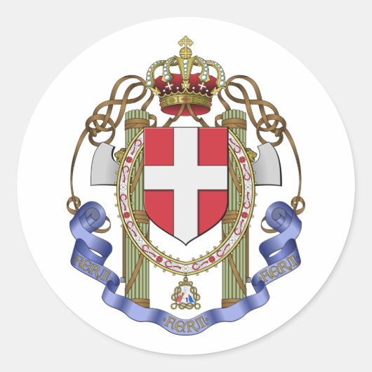 イタリアのレジア・アエーロティカ ラウンドシール (正面)