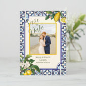 イタリアのレモンの花婚約 招待状 (スタンド正面)