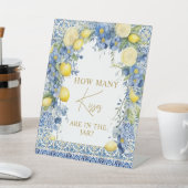 イタリアのレモンブルータイルどのくらいの数のキスサイン 台座サイン (インサイチュ)