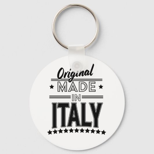 イタリアのロゴで作られたオリジナル キーホルダー (正面)
