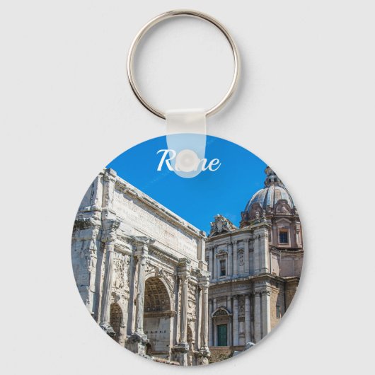 イタリアのローマにあるローマのフォーラム遺跡 キーホルダー (正面)