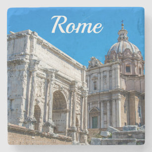 イタリアのローマにあるローマのフォーラム遺跡 ストーンコースター