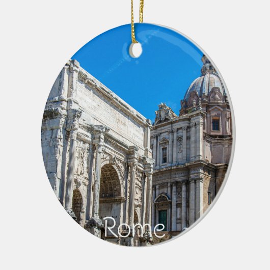 イタリアのローマにあるローマのフォーラム遺跡 セラミックオーナメント (左)