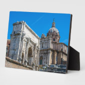 イタリアのローマにあるローマのフォーラム遺跡 フォトプラーク (側面)