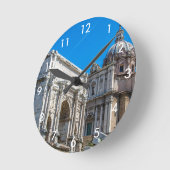 イタリアのローマにあるローマのフォーラム遺跡 ラウンド壁時計 (傾斜)