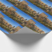 イタリアのローマのコラムを持つローマのフォーラム ラッピングペーパー (角)