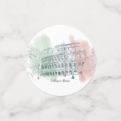 イタリアのローマ・コロッセオイタリアンと国旗の色 コンフェッティ (スモール正面)