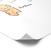 イタリアのワインマップ ポスター (角)