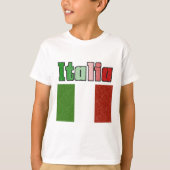イタリアのヴィンテージの旗はTシャツをからかいます Tシャツ (正面)