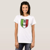 イタリアのヴィンテージクラウン 黄色 レディースTシャツ Tシャツ (正面フル)