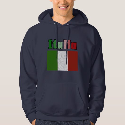 イタリアのヴィンテージフラッグ パーカー パーカ (正面)