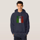 イタリアのヴィンテージフラッグ パーカー パーカ (正面フル)