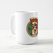 イタリアのヴィンテージローマ&ナポリピザの国旗 コーヒーマグカップ (正面左)