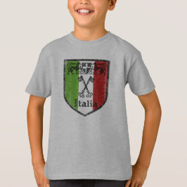 イタリアのヴィンテージ中世の紋章の子供Tシャツ Tシャツ