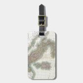 イタリアのヴィンテージ地図 ラゲッジタグ (正面縦)