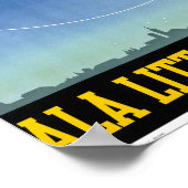 イタリアのヴィンテージ旅行ポスター復元 ポスター (角)