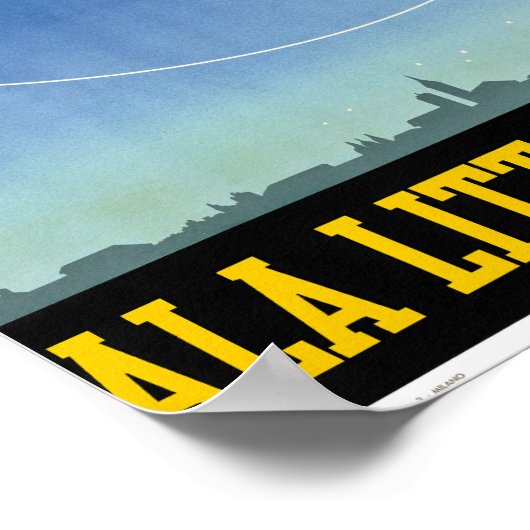 イタリアのヴィンテージ旅行ポスター復元 ポスター (角)