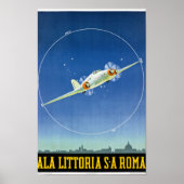 イタリアのヴィンテージ旅行ポスター復元 ポスター (正面)