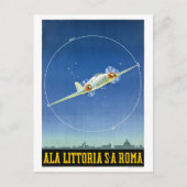 イタリアのヴィンテージ旅行ポスター復元 ポストカード (正面)