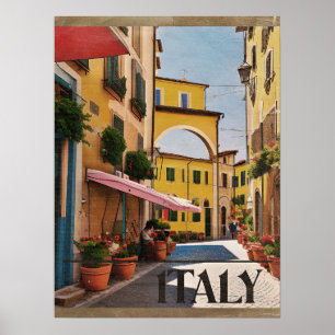 イタリアのヴィンテージ旅行ポスター ポスター