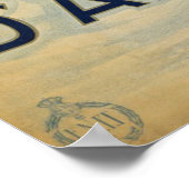 イタリアのヴィンテージ旅行ポスターCortina d' Amperzzo ポスター (角)