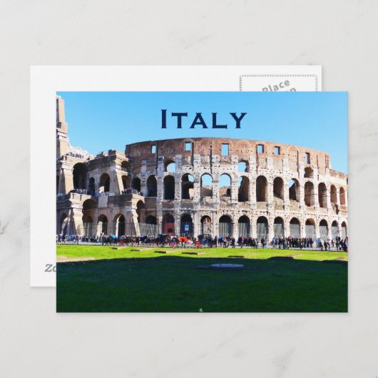 イタリアのヴィンテージ旅行観光の追加 ポストカード (正面/裏面)