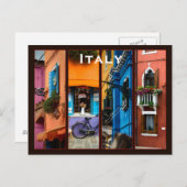 イタリアのヴィンテージ旅行観光の追加 ポストカード (正面/裏面)