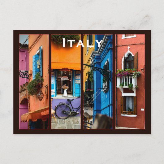 イタリアのヴィンテージ旅行観光の追加 ポストカード (正面)