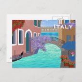 イタリアのヴィンテージ旅行観光の追加 ポストカード (正面/裏面)