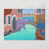 イタリアのヴィンテージ旅行観光の追加 ポストカード (正面)