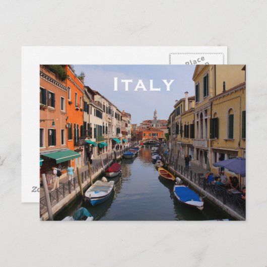 イタリアのヴィンテージ旅行観光の追加 ポストカード (正面/裏面)