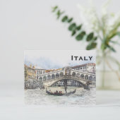 イタリアのヴィンテージ旅行観光の追加 ポストカード (スタンド正面)