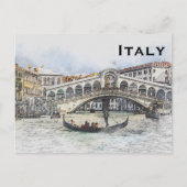 イタリアのヴィンテージ旅行観光の追加 ポストカード (正面)