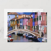 イタリアのヴィンテージ旅行観光の追加 ポストカード (正面/裏面)