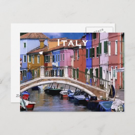 イタリアのヴィンテージ旅行観光の追加 ポストカード (正面/裏面)