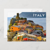 イタリアのヴィンテージ旅行観光の追加 ポストカード (正面/裏面)