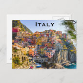 イタリアのヴィンテージ旅行観光はがきを追加 ポストカード (正面/裏面)