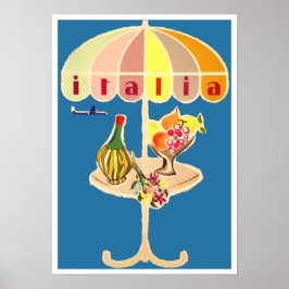 イタリアのヴィンテージ旅行 ポスター