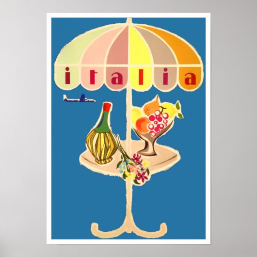 イタリアのヴィンテージ旅行 ポスター (正面)