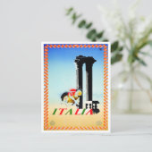 イタリアのヴィンテージ旅行 ポストカード (スタンド正面)