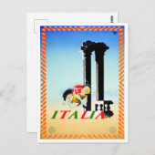 イタリアのヴィンテージ旅行 ポストカード (正面/裏面)