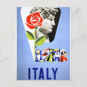 イタリアのヴィンテージ旅行 ポストカード