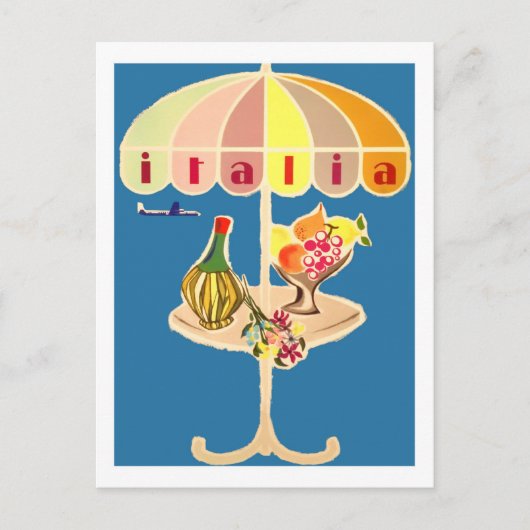 イタリアのヴィンテージ旅行 ポストカード (正面)