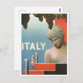 イタリアのヴィンテージ旅行 ポストカード (正面/裏面)