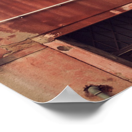 イタリアのヴェネツィアにある典型的な古い家の外観 ポスター (角)