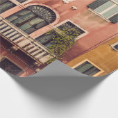 イタリアのヴェネツィアにある典型的な古い家の外観   ラッピングペーパー (角)