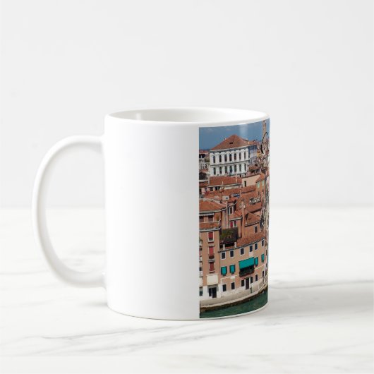 イタリアのヴェネツィアの写真Magに印刷 コーヒーマグカップ (左)